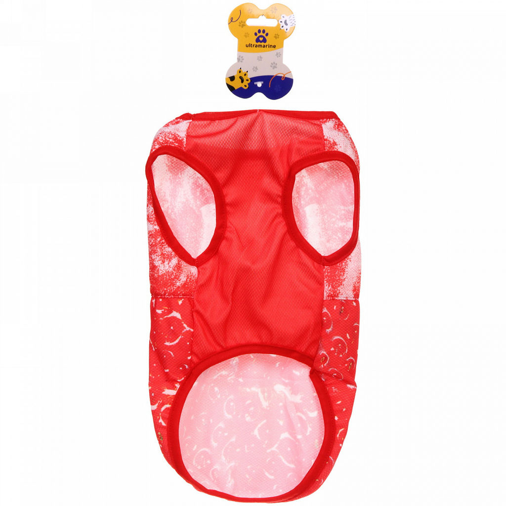 Майка для собаки "Тропикана-Яркая Клубничка" размер L (22*32*20см) Ultramarine