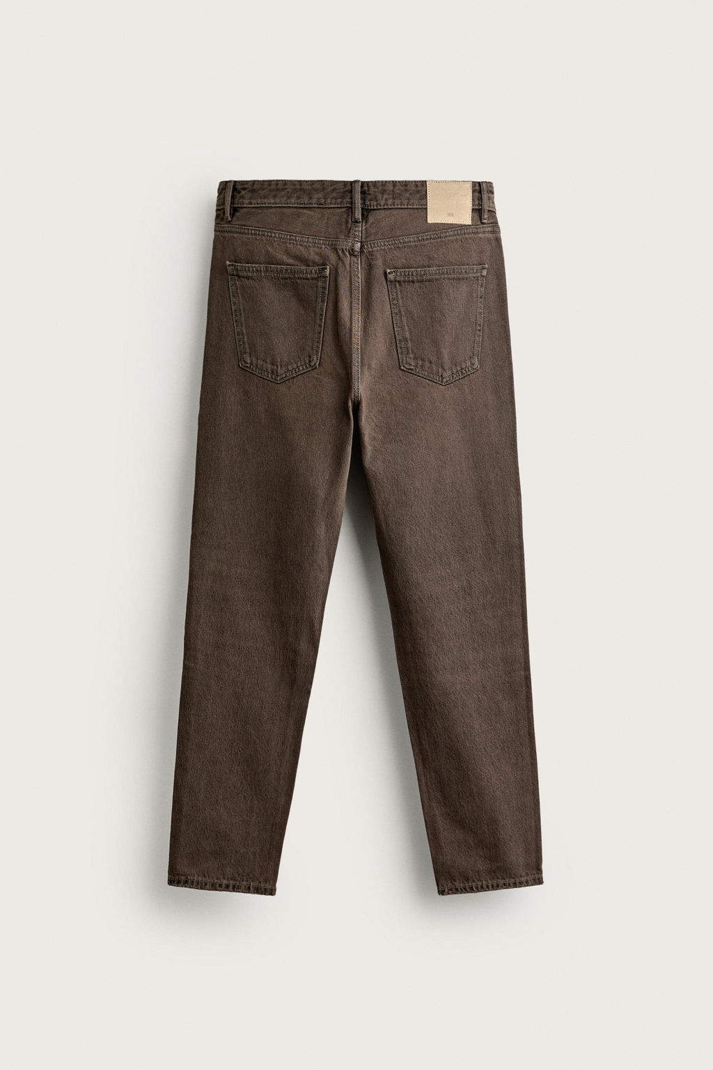 JEANS SLIM CROPPED FIT / Marr?n - Zara фото 7