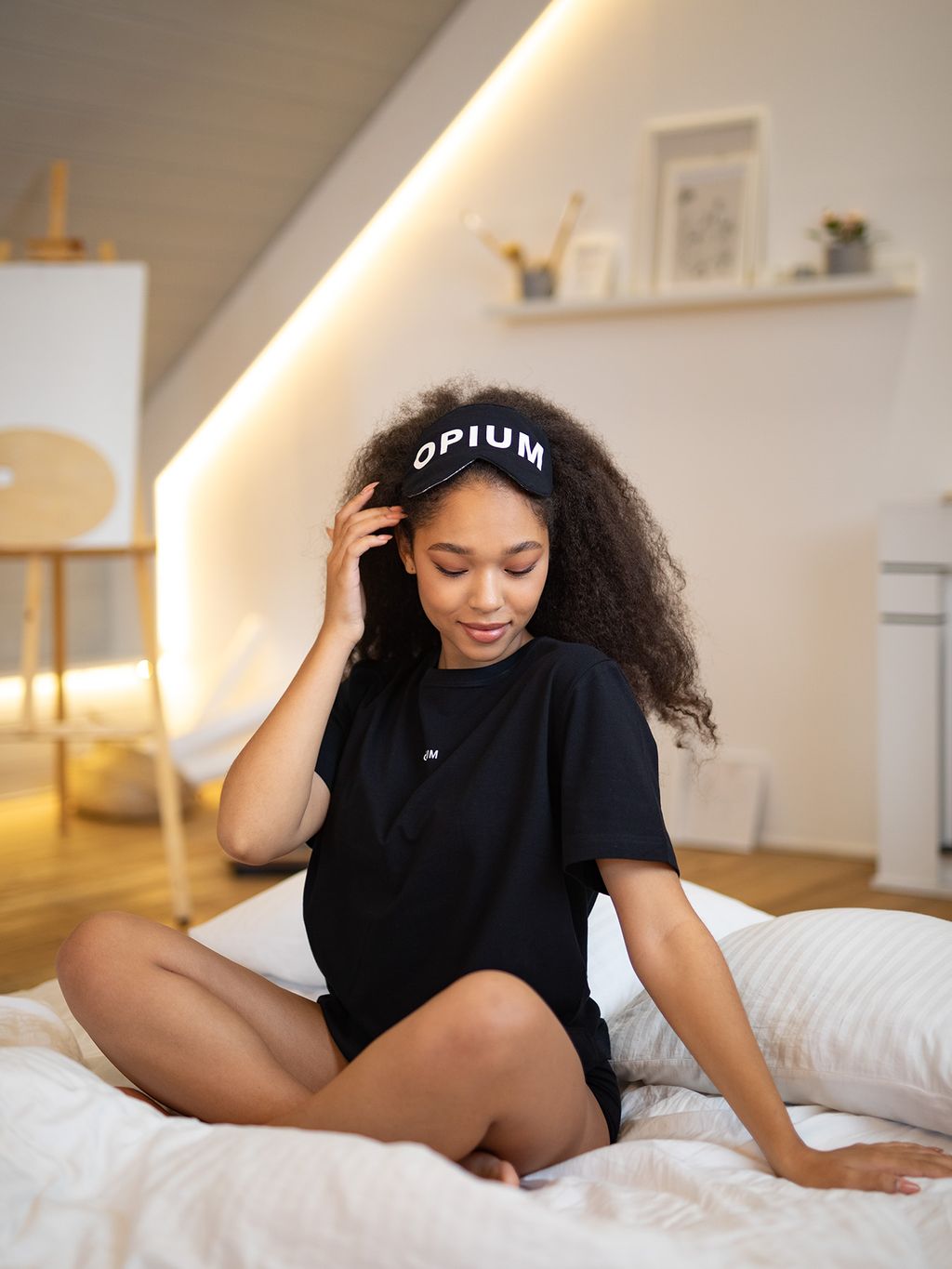 M-90/P-74/AF-12 Комплект женский Опиум (футболка+шорты+маска)