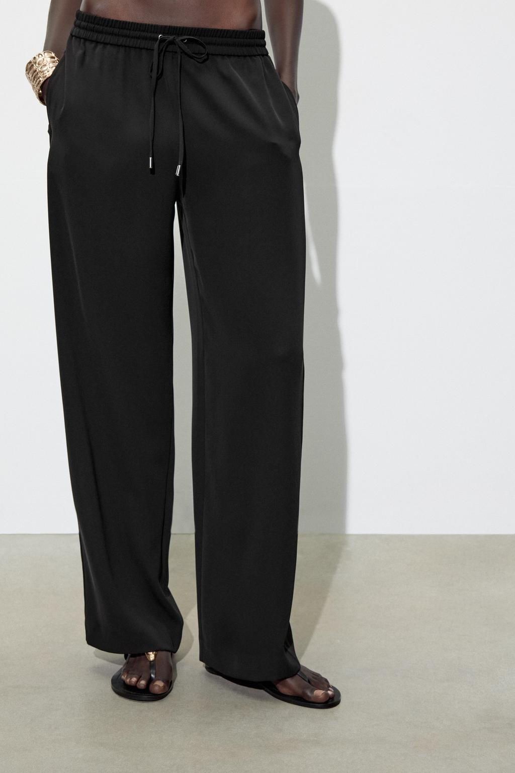 FLOWING PYJAMA-STYLE TROUSERS - Zara фото 2
