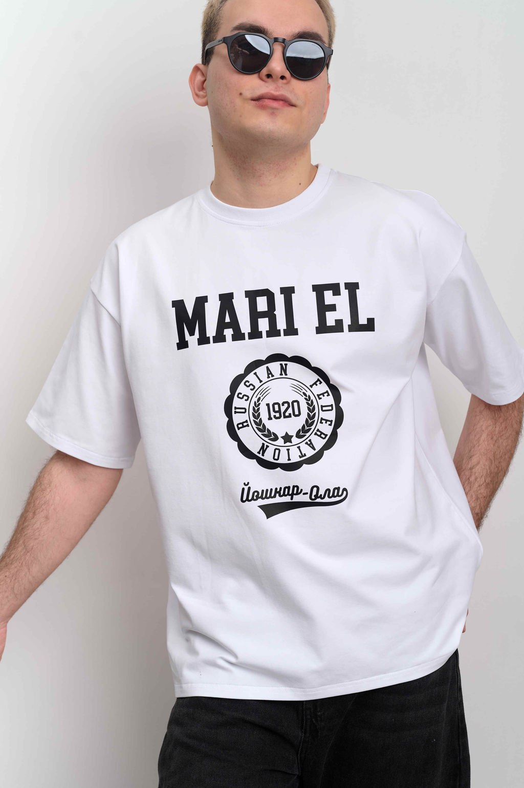 Футболка оверсайз унисекс " MARI EL" белый