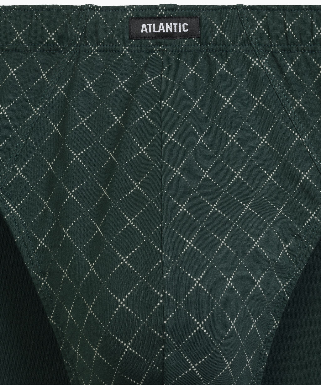 ATLANTIC 3MP-205 Трусы классика Check - набор 3 шт. темно-синий + серый меланж + зеленый  фото 6