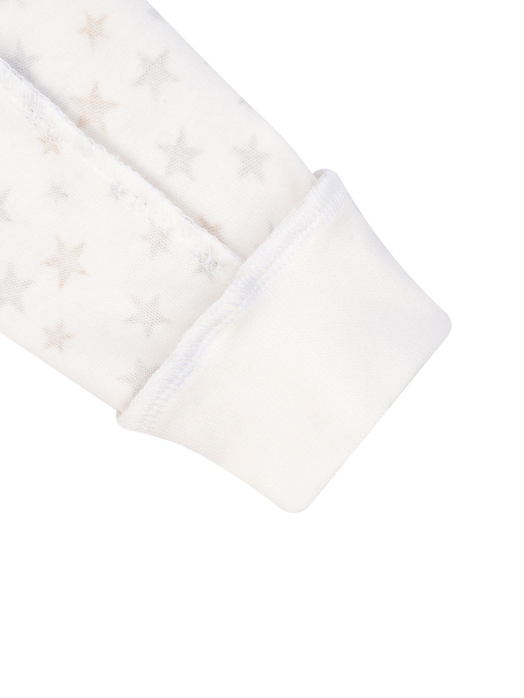 Ползункиштанишки короткие молочные принт бежевые звезды