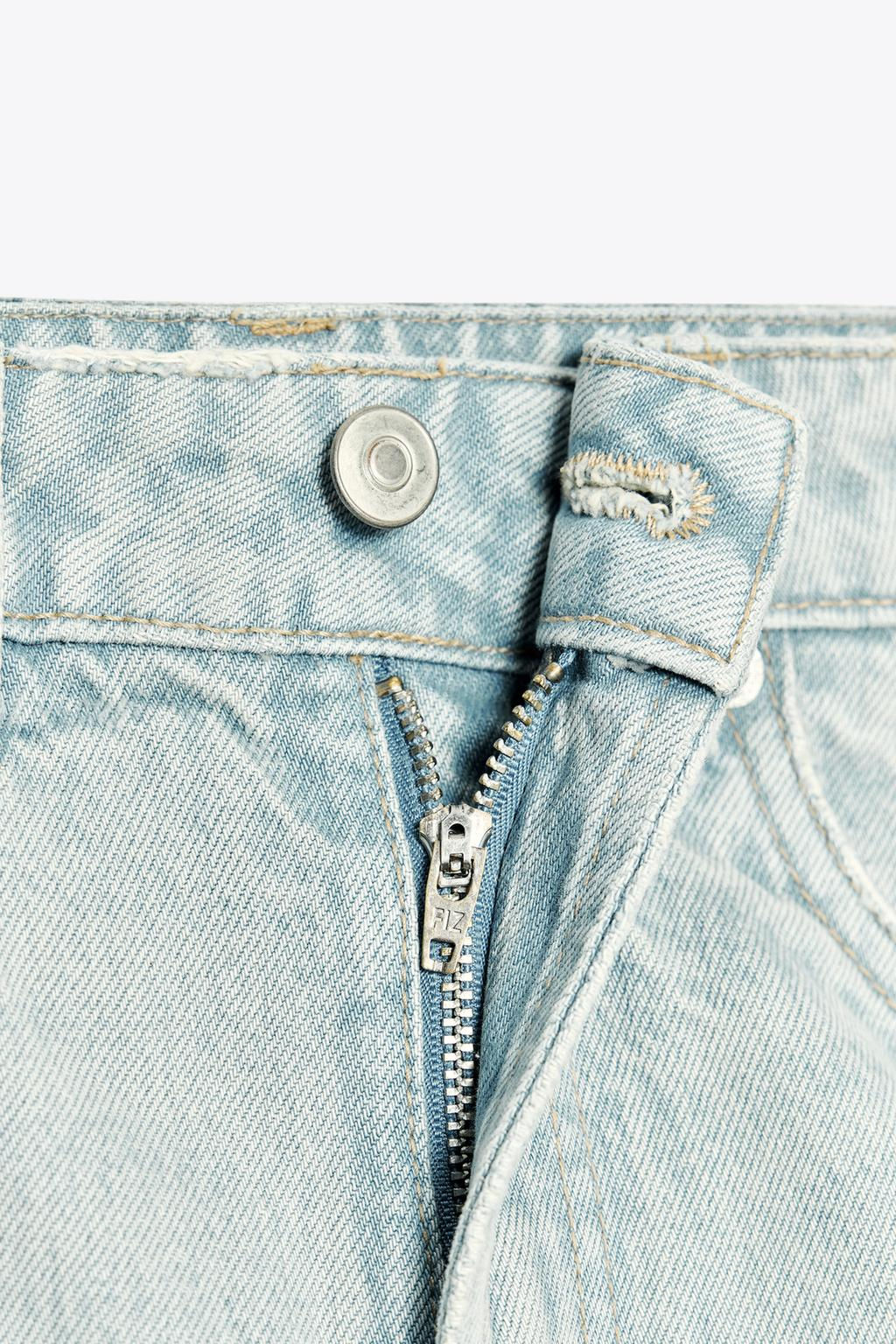 MID-WAIST TRF MINI DENIM SHORTS - Zara фото 5