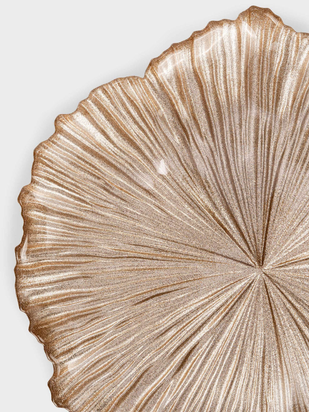 Тарелка обеденная, 28 см, стекло Р, шампань, Ray - Anna lafarg фото 4