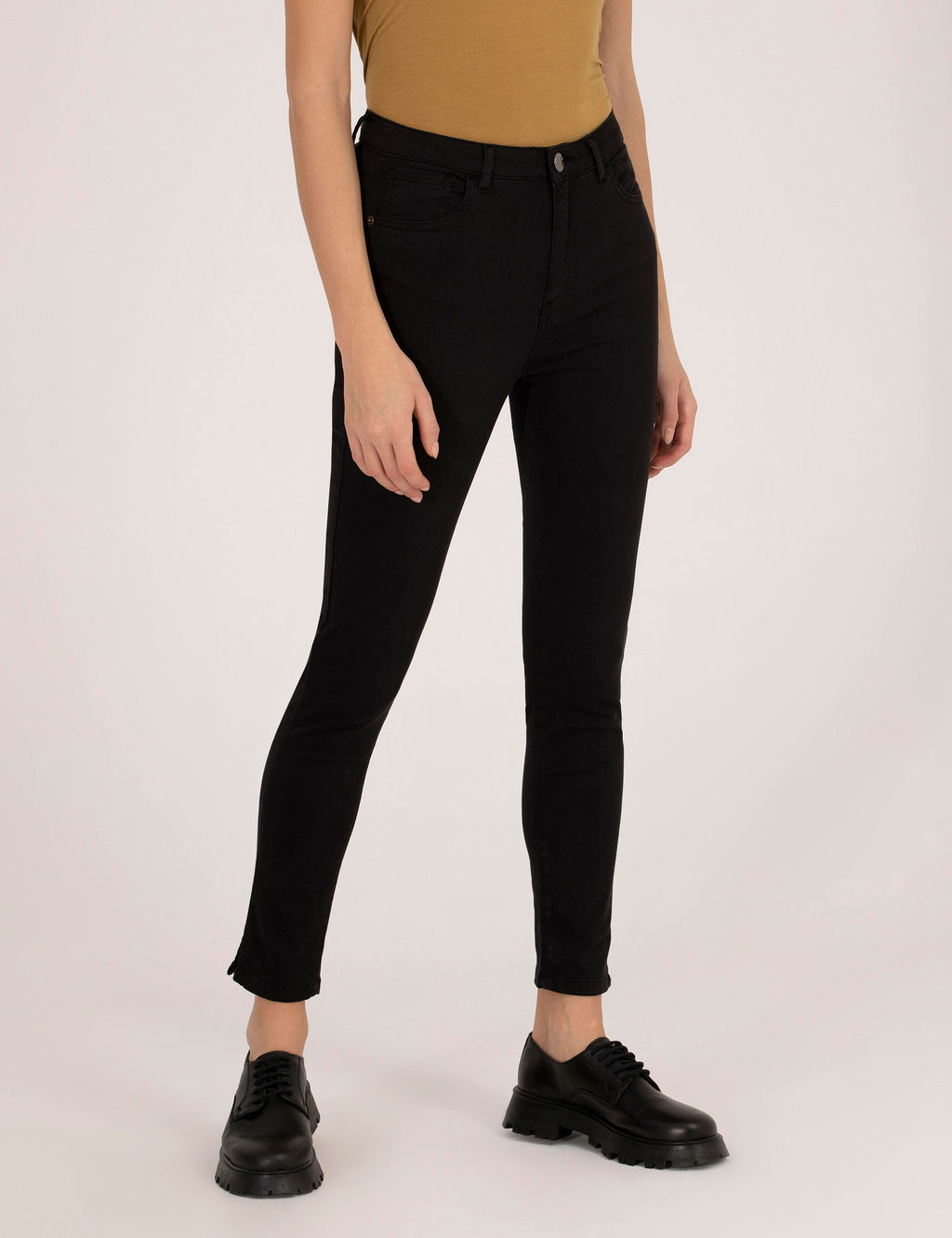 Siyah Skinny Fit Kanvas Pantolon - Pierre cardin фото 2