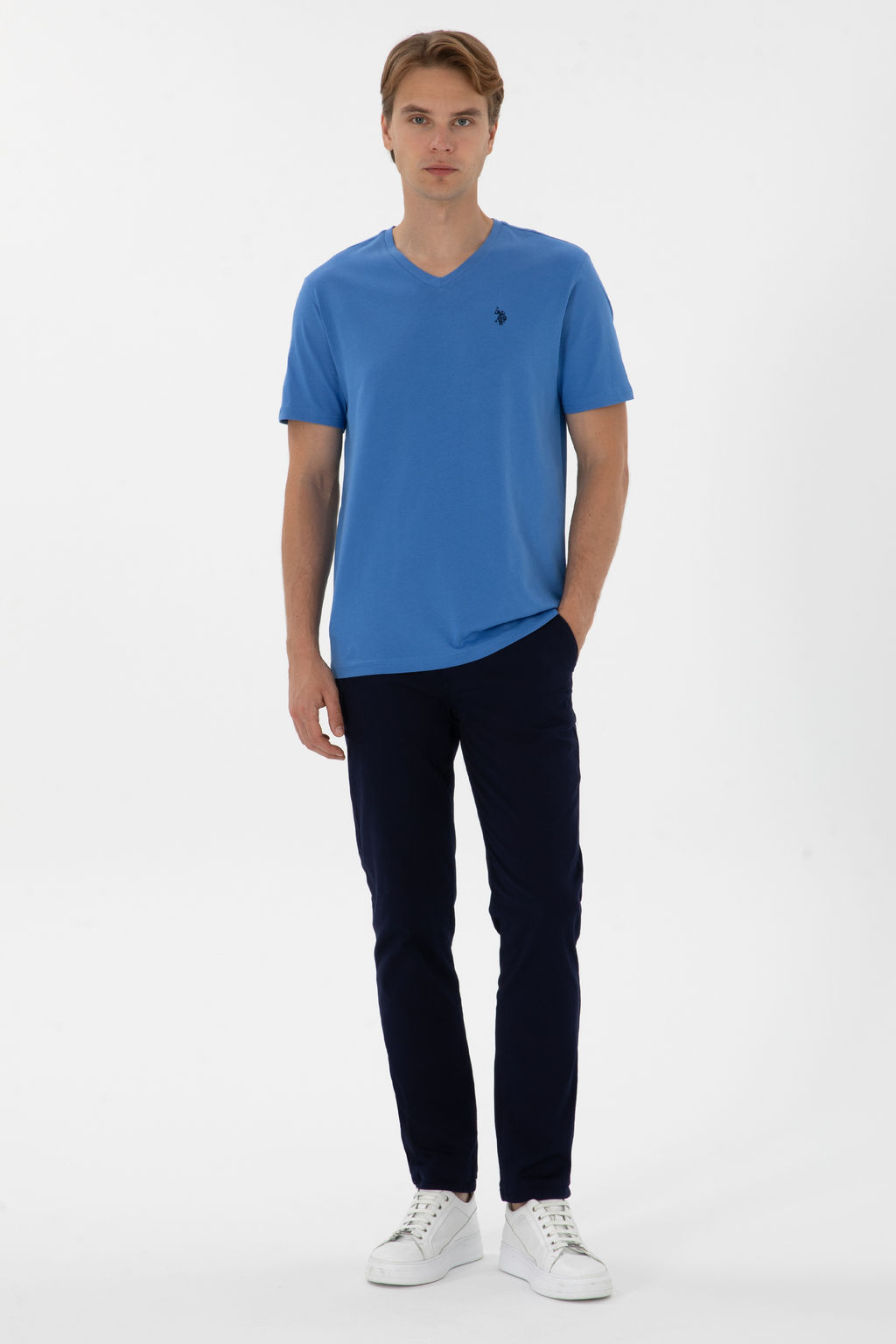 Erkek Regular Fit Lacivert Kanvas / Chino Pantolon - U.s. polo assn фото 7