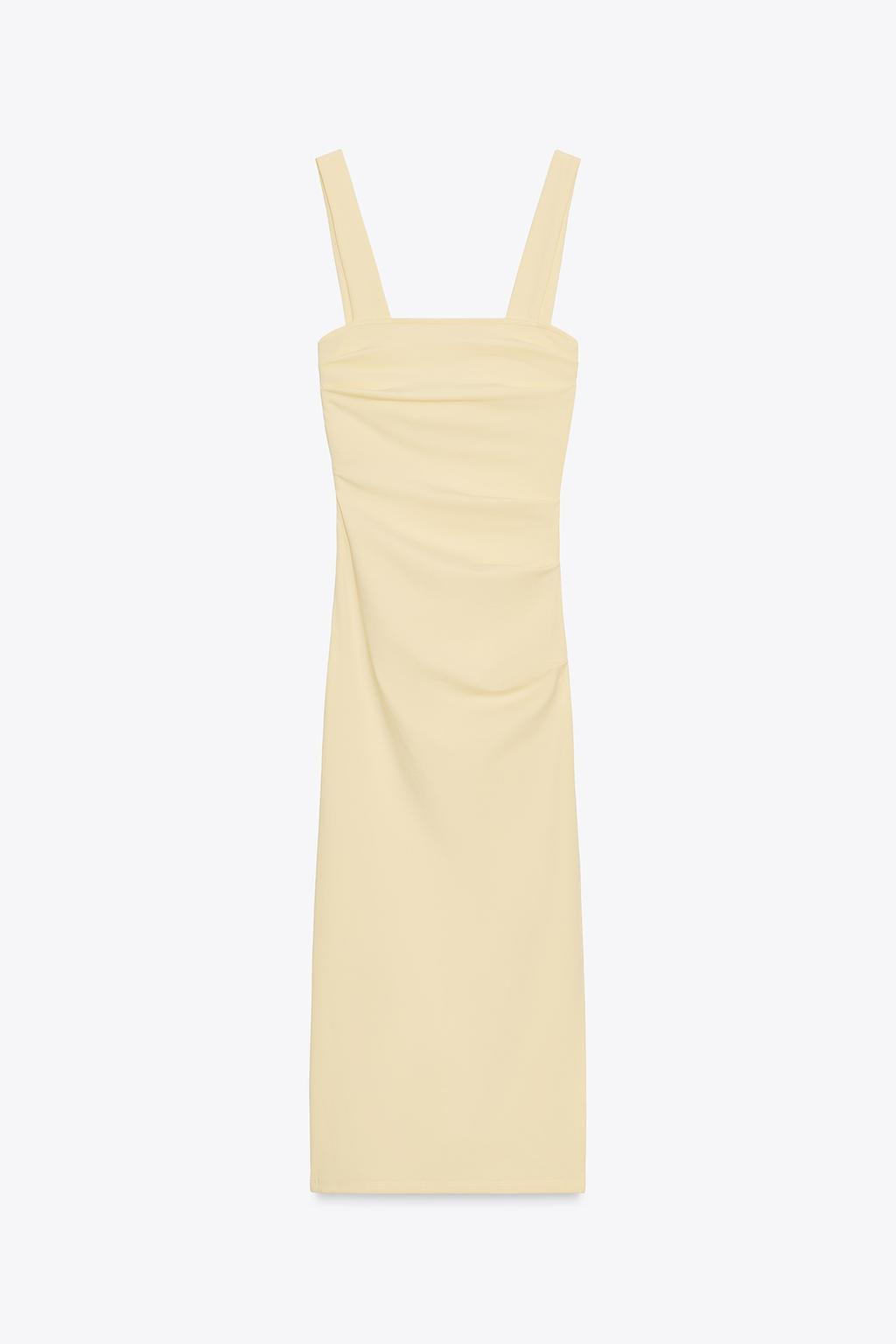 PLEATED MIDI DRESS - Zara фото 9