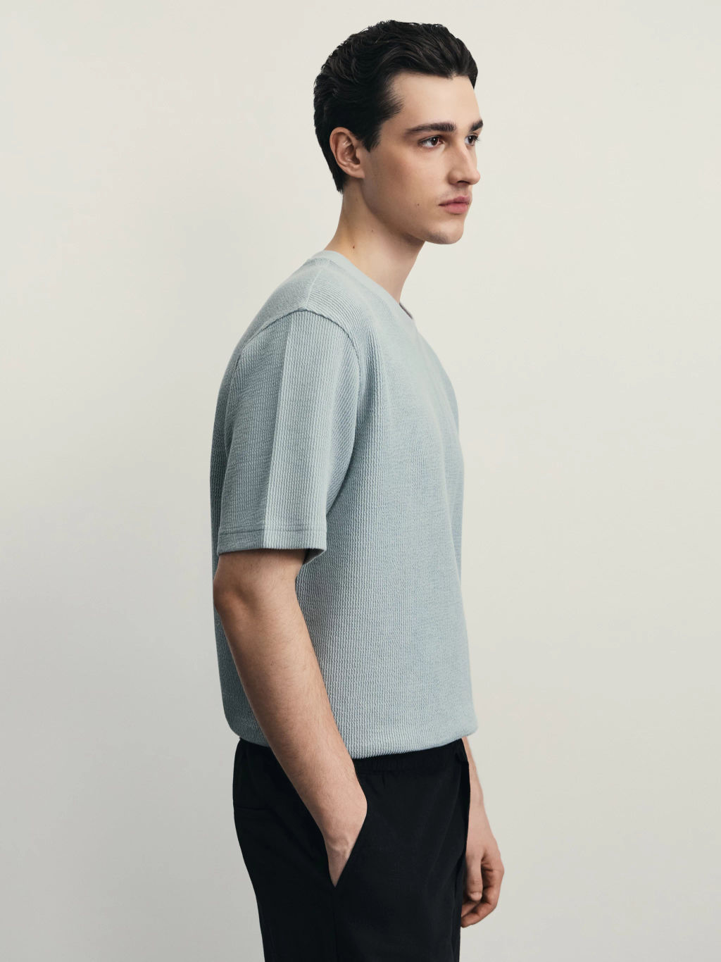 Футболка из фактурной ткани / Zarina  фото 8