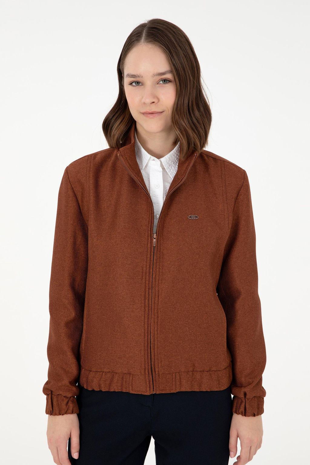 Женская коричневая куртка Неожиданная скидка в корзине - U.s. polo assn фото 3