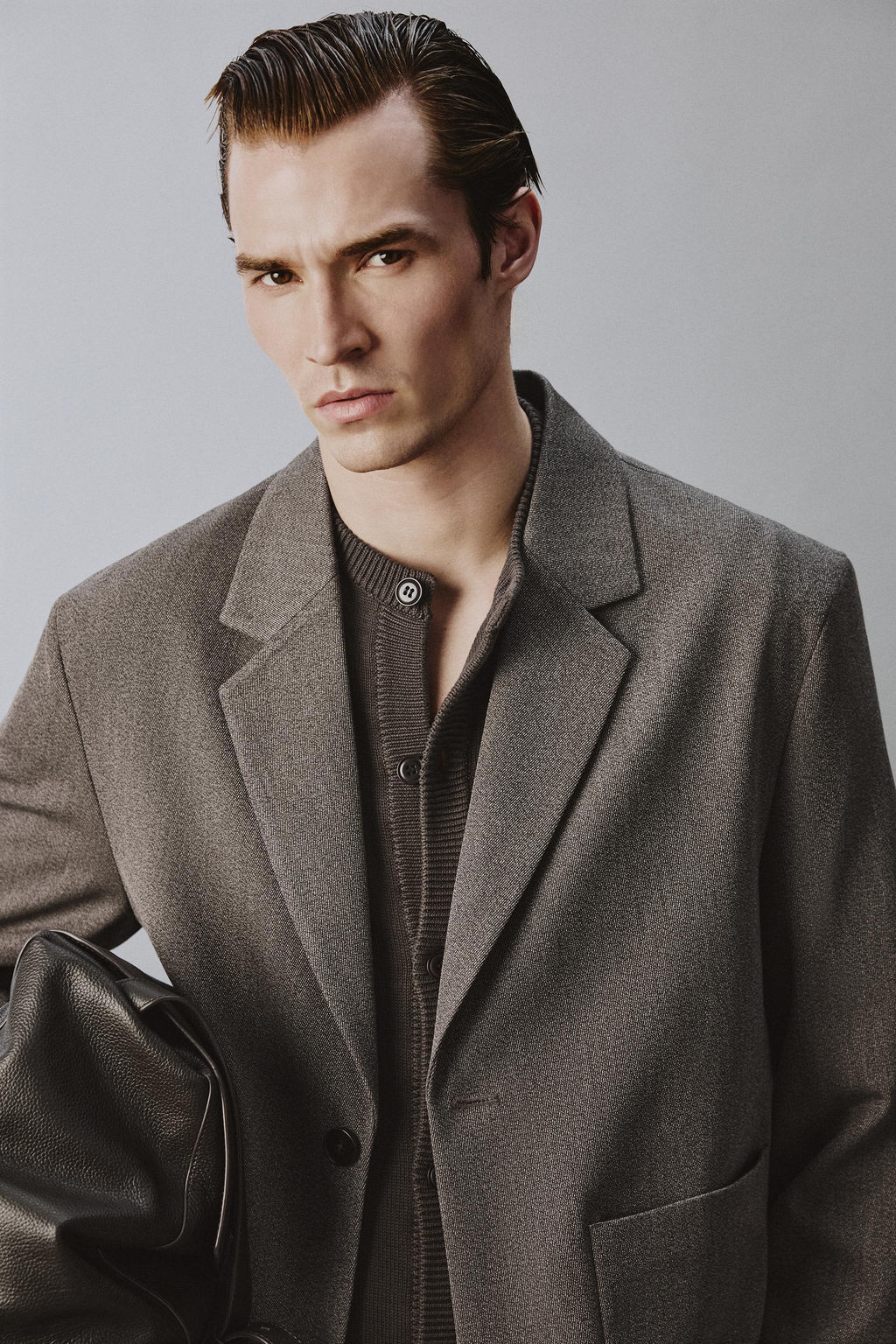 BLAZER TRAJE ESTRUCTURA RELAXED FIT / Marr?n / Topo - Zara фото 5