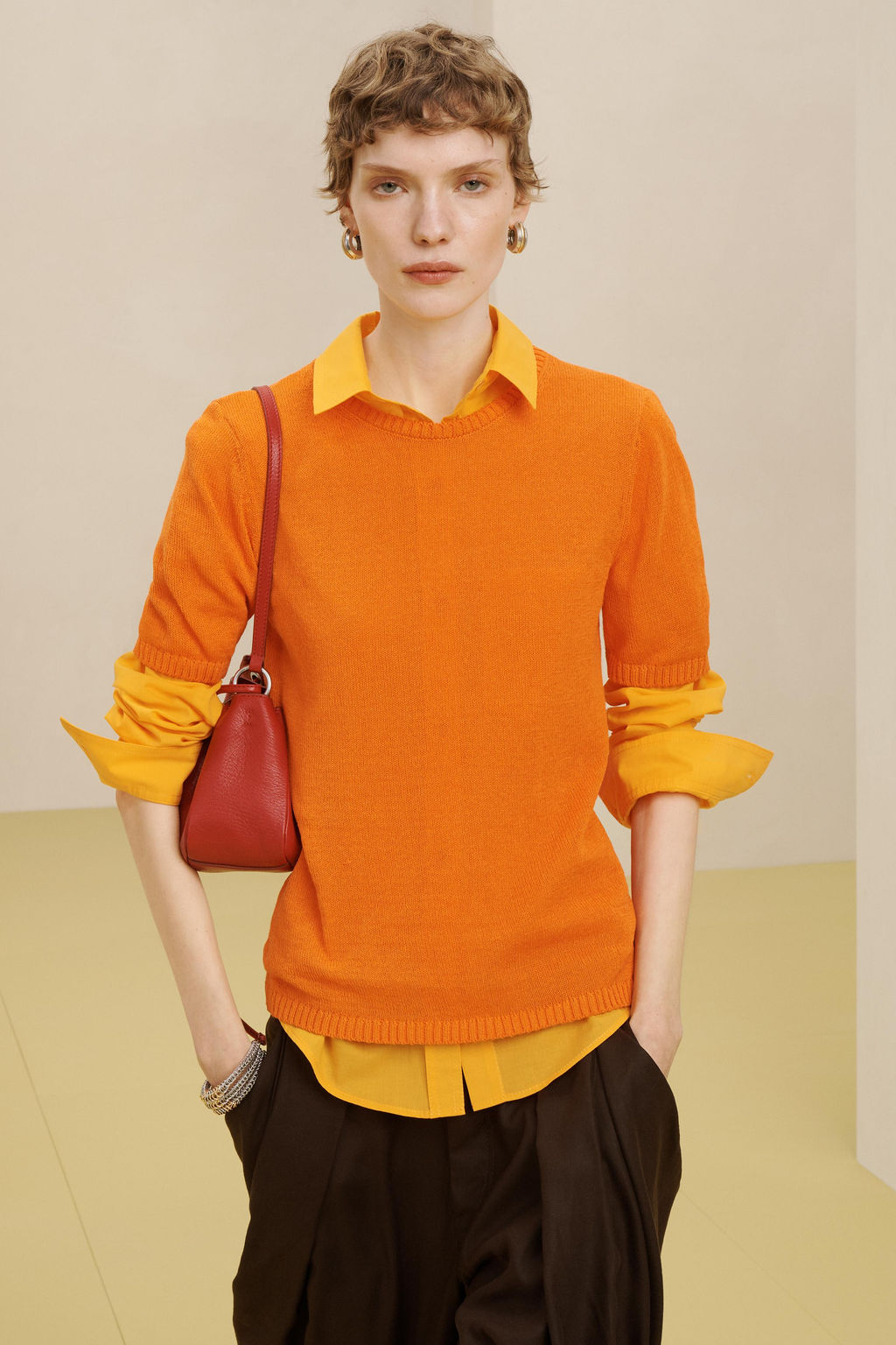 VL CRPPD SHRT 16 / Calabaza - Zara фото 3