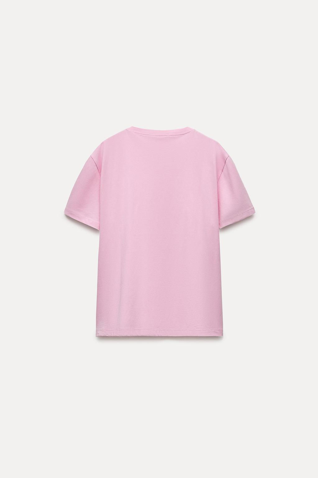 BASIC COTTON T-SHIRT - Zara фото 29