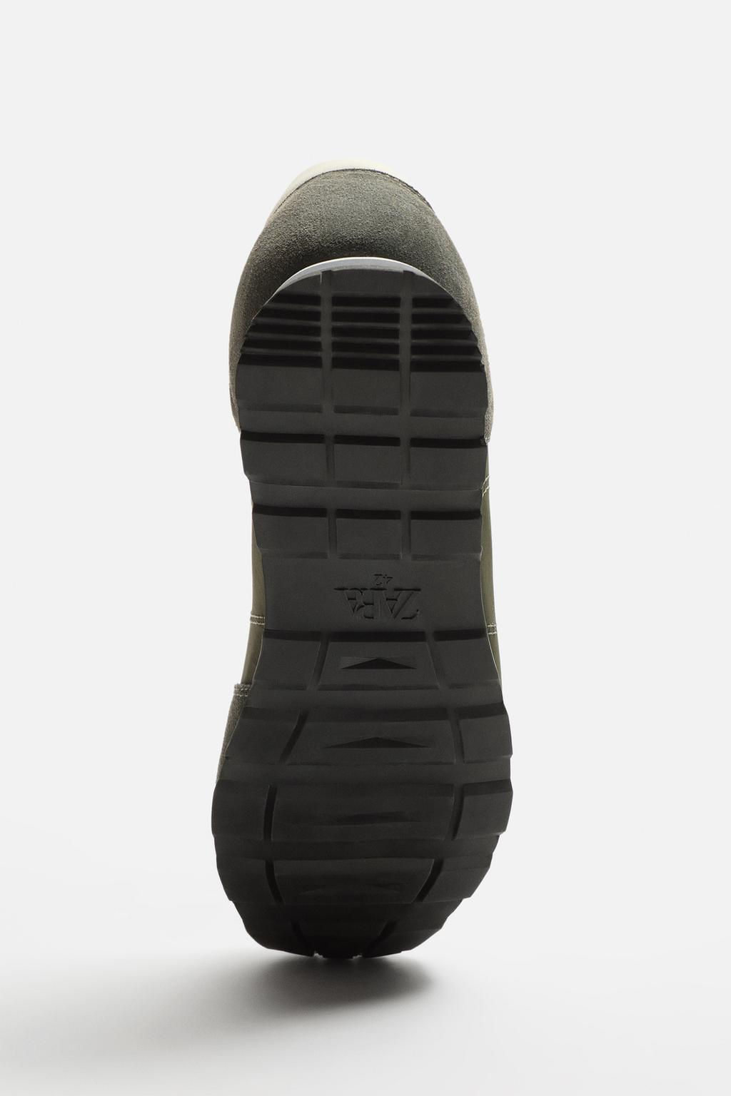 RETRO LEATHER TRAINERS - Zara фото 6