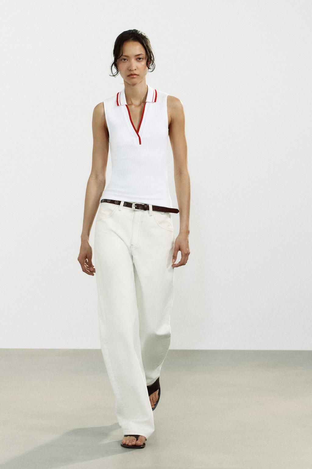 RIBBED POLO SHIRT - Zara фото 17