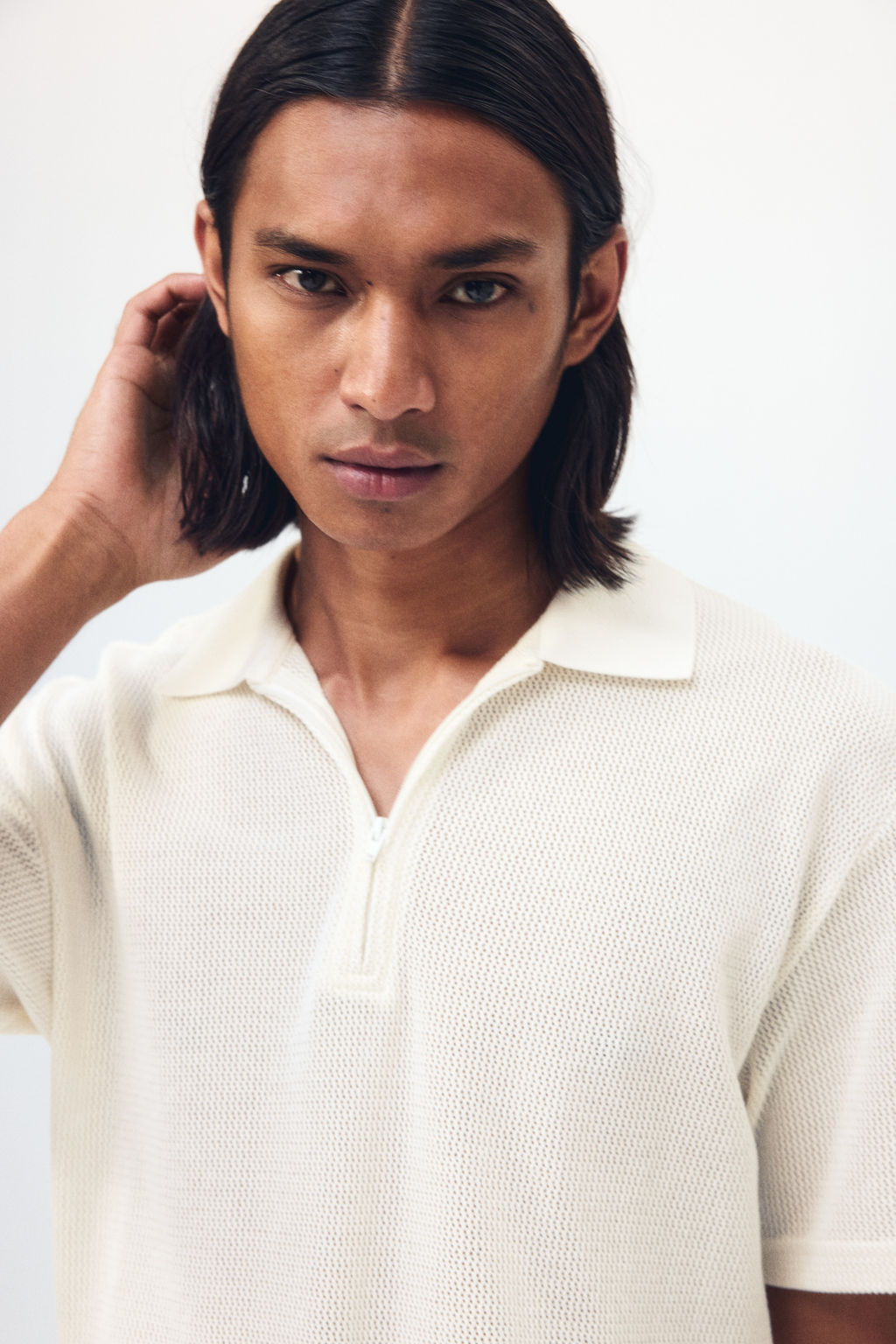 Polo en punto calado Regular Fit - H&m фото 6