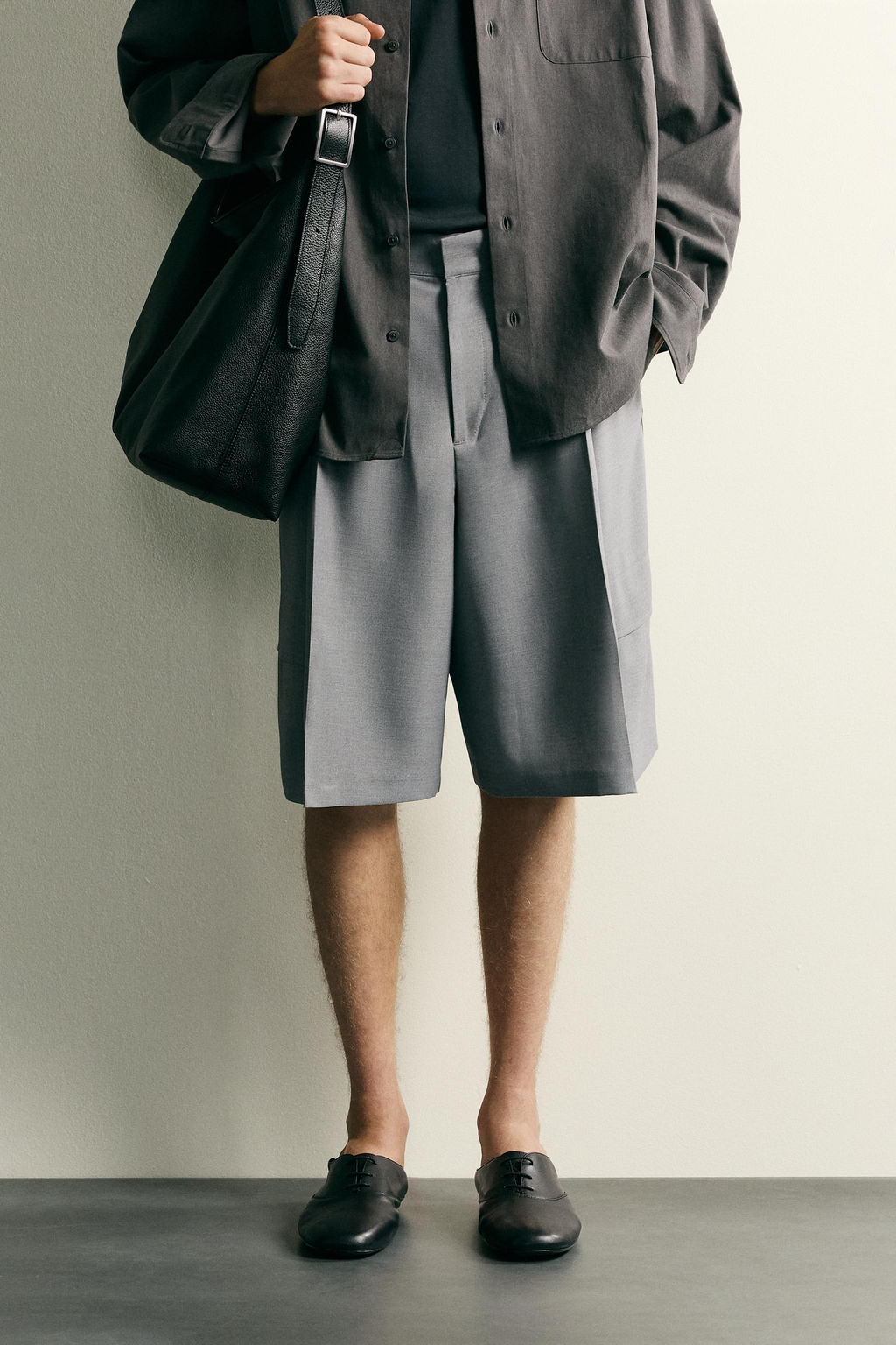 BERMUDA CARGO RELAXED FIT / Gris medio - Zara фото 2