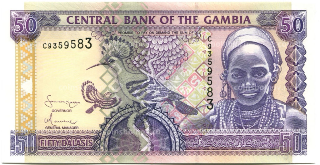 50 даласи 2005 года Гамбия