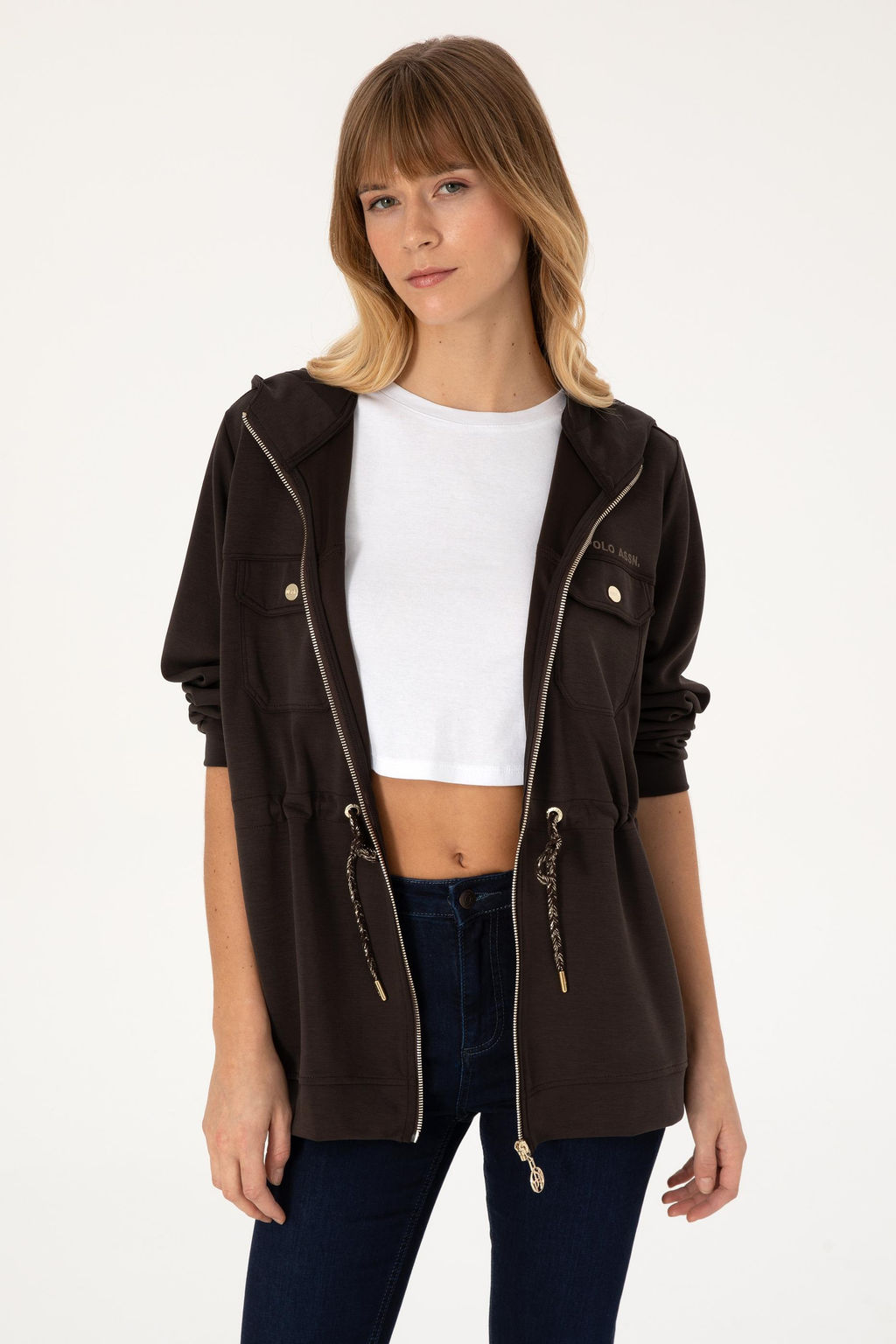 Kad_n Koyu Kahverengi Sweatshirt - U.s. polo assn фото 3