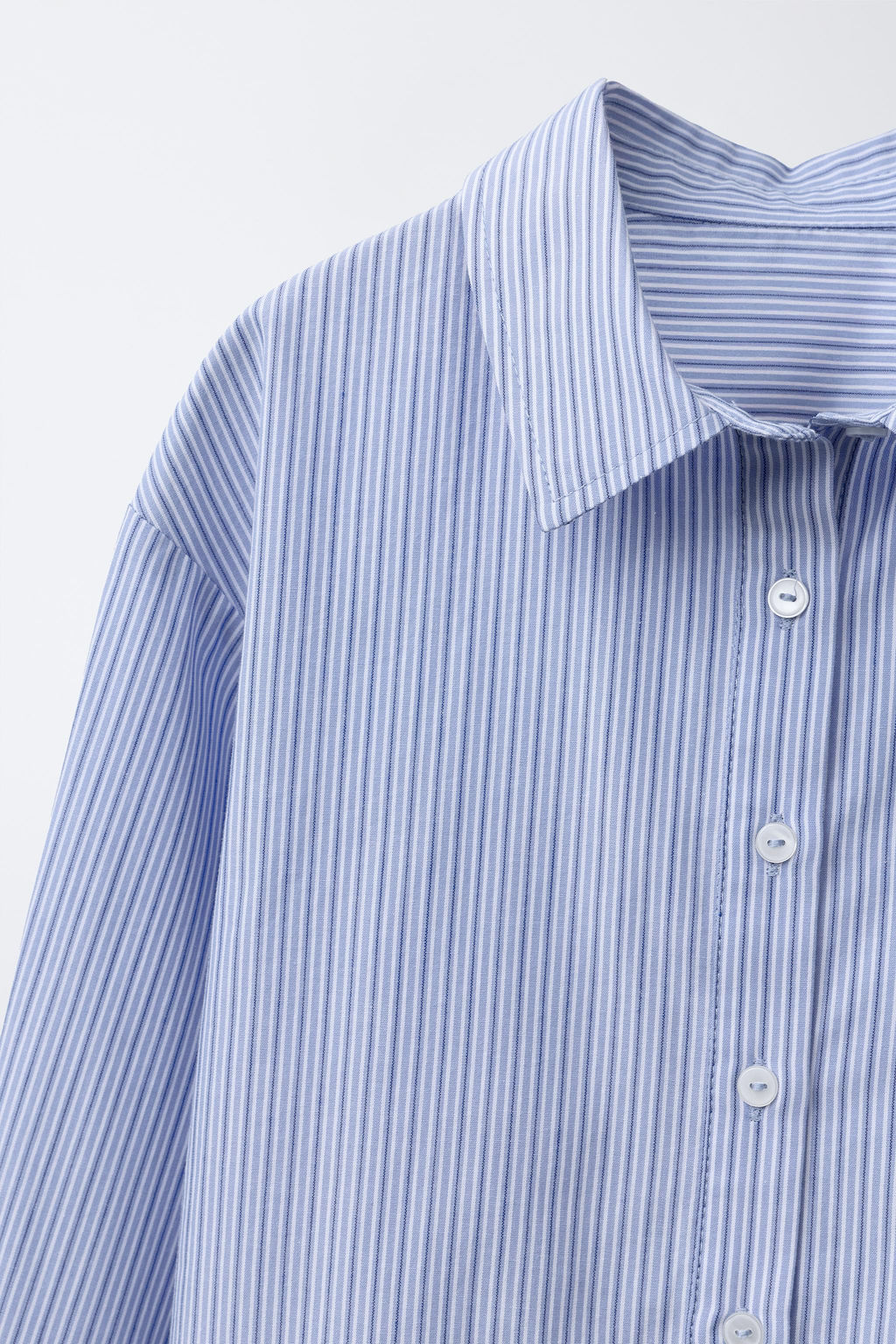 STRIPED SHIRT WITH RUFFLES - Zara фото 3
