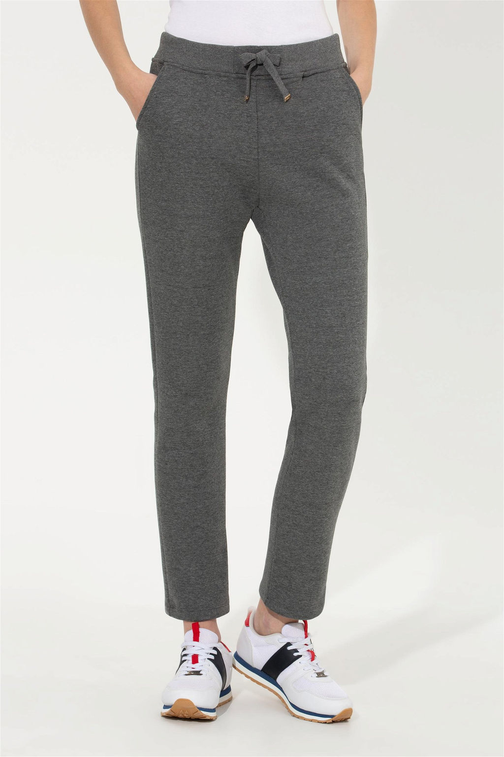 Женские спортивные штаны антрацитового меланжа Неожиданная скидка в корзине - U.s. polo assn фото 2