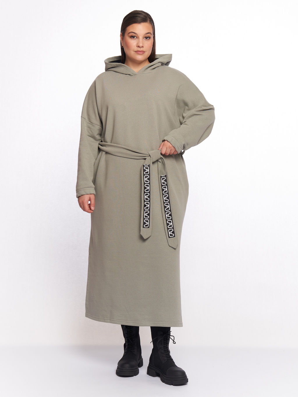 Платье с капюшоном PP83502GRN53