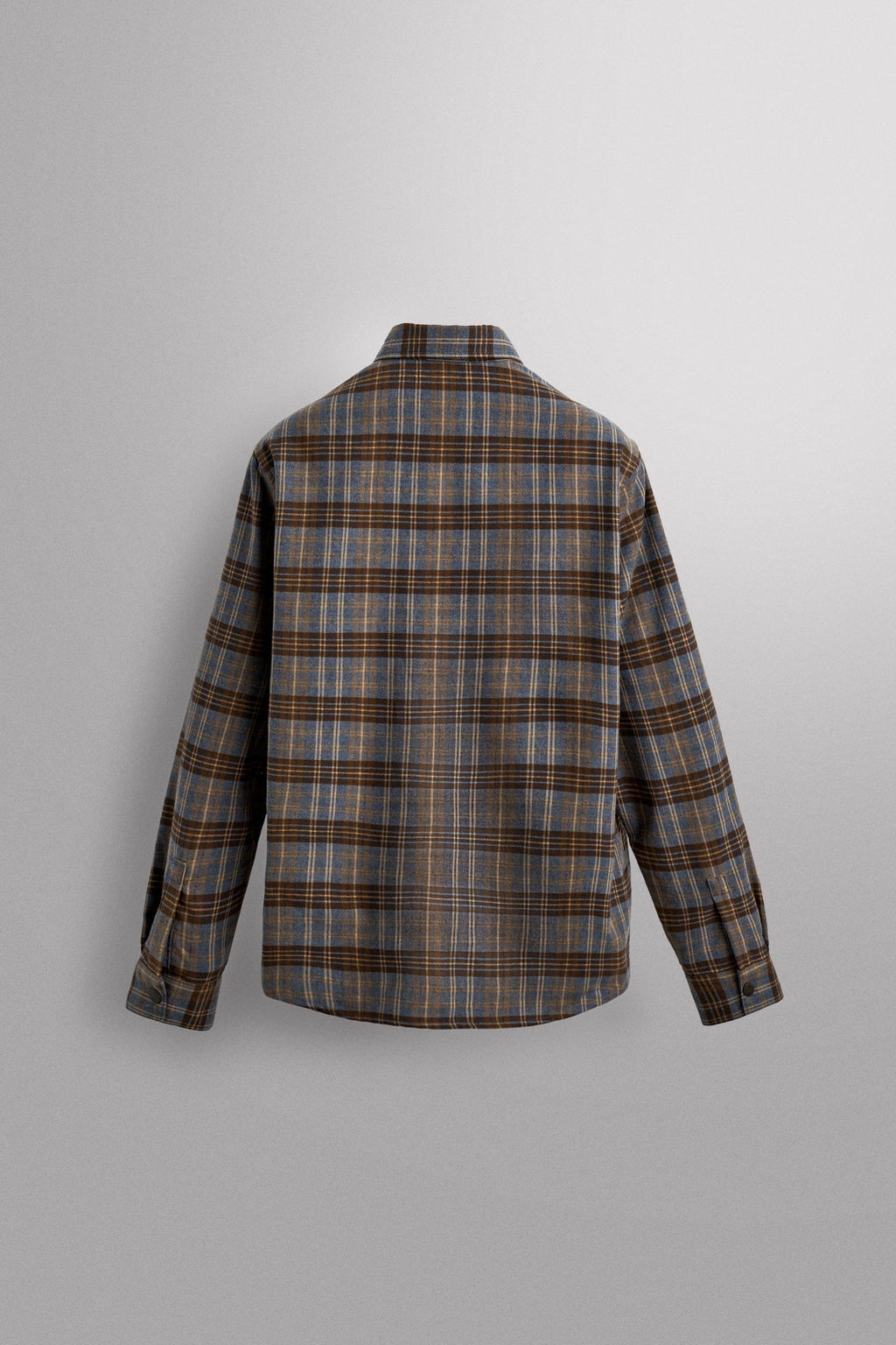 CHECK LYOCELL - WOOL SHIRT - Zara фото 8