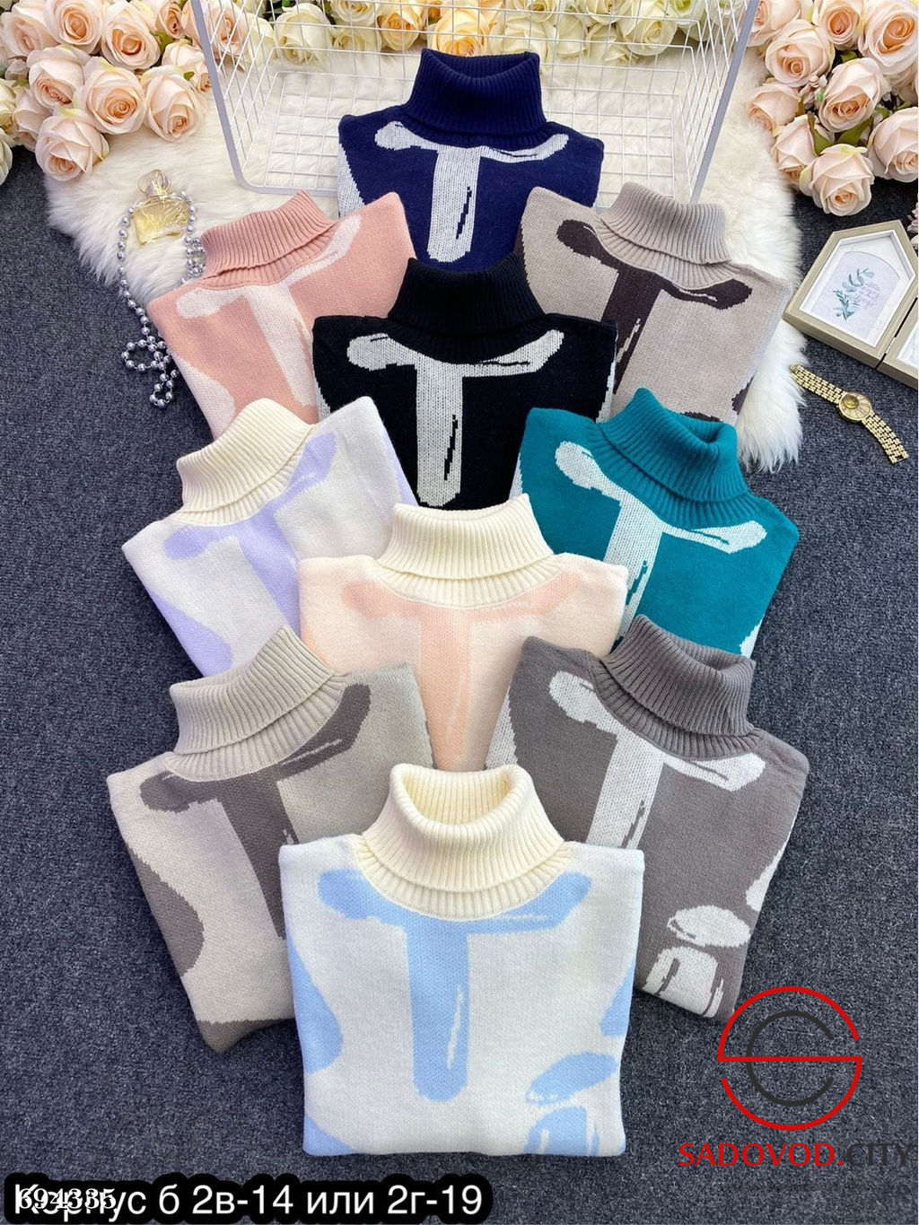 Пуловер женский с принтом - Bruno фото 6