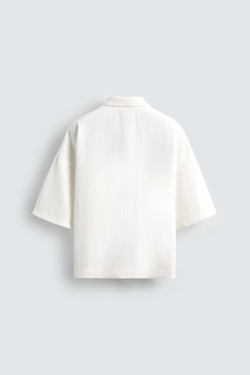 EMBROIDERED BOXY FIT POLO SHIRT - Zara фото 8