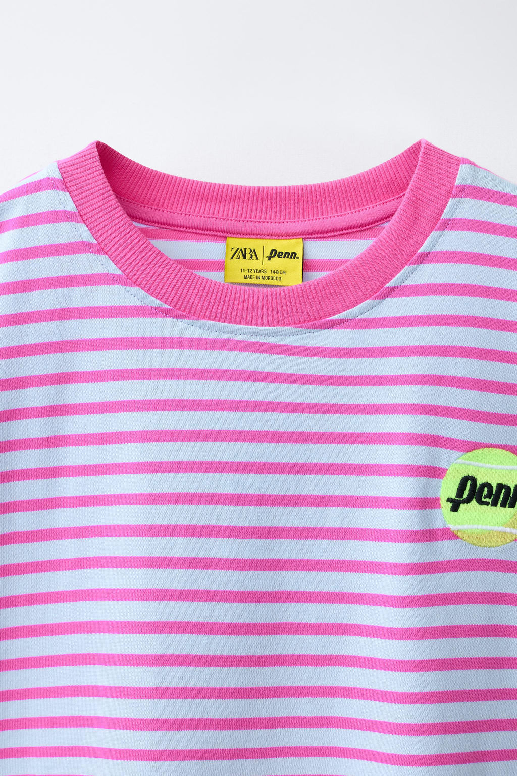 CAMISETA RAYAS BORDADO PENN  / Rosa - Zara фото 3