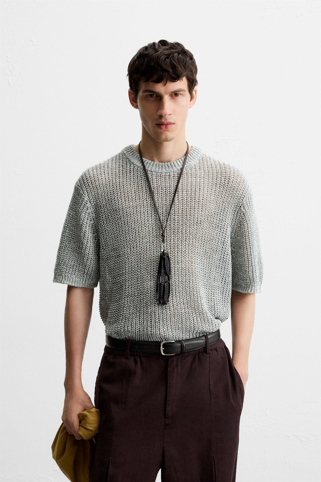 OPEN KNIT T-SHIRT - Zara фото 2