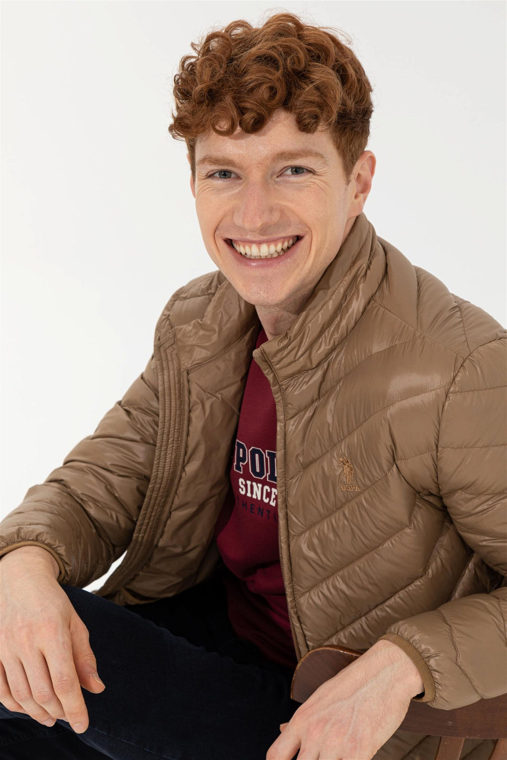 Мужское пальто светло-коричневого цвета Неожиданная скидка в корзине - U.s. polo assn фото 4