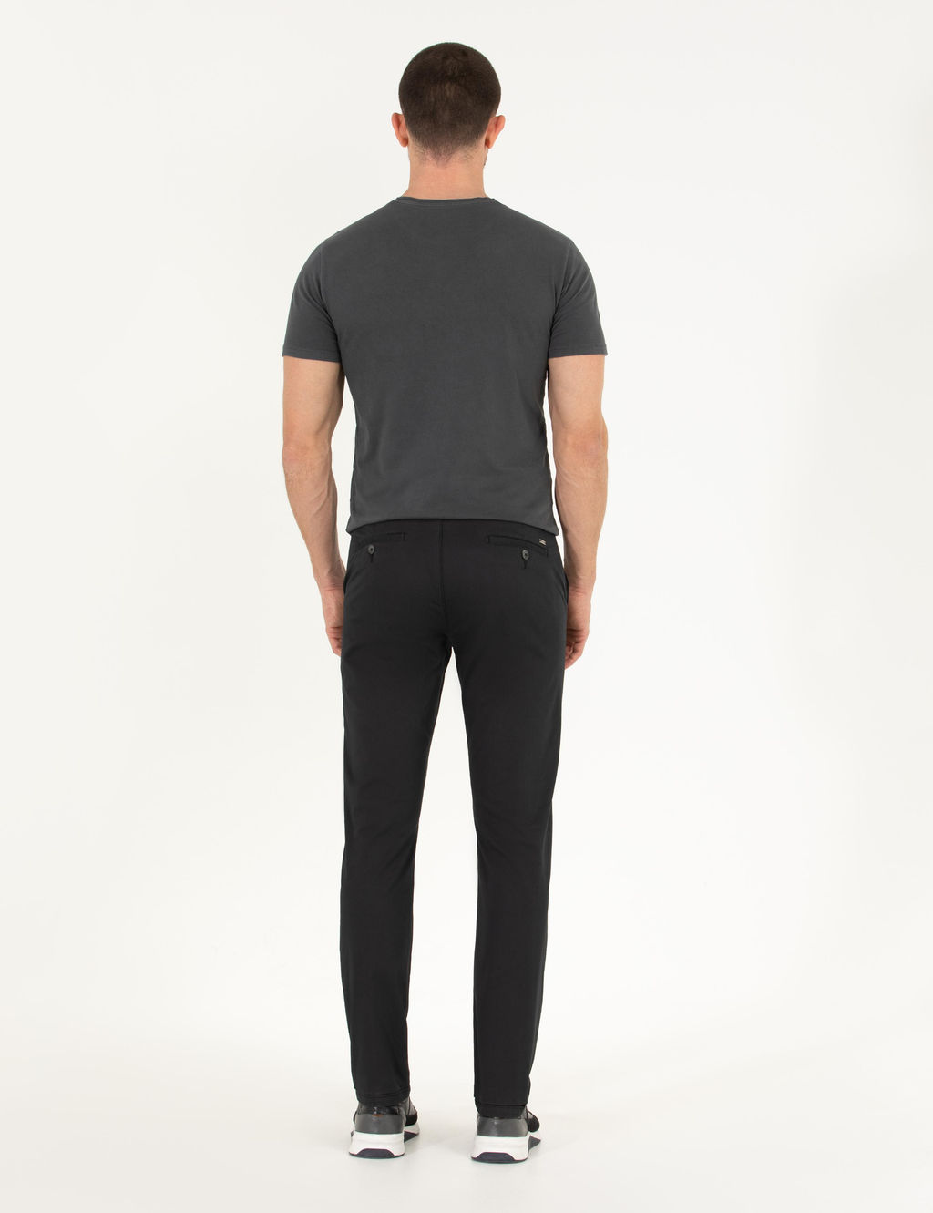 Siyah Regular Fit Kanvas Pantolon - Pierre cardin фото 11