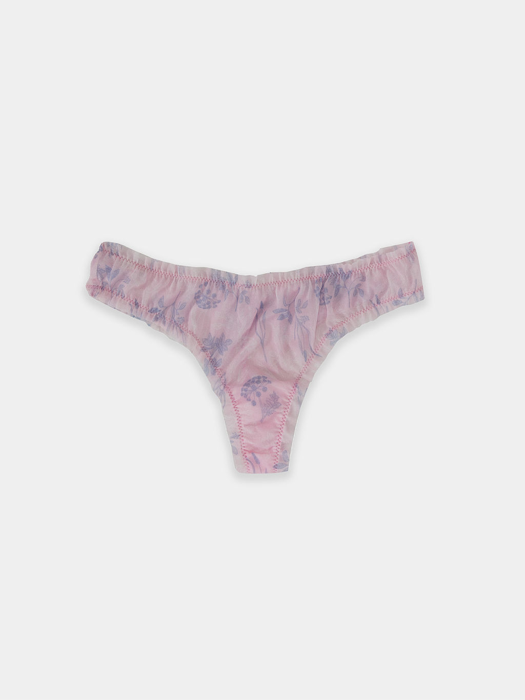 Цена за 2 штуки! Трусы женские бразилиана розовые с контурными веточками контурные веточки на розовом 412479 - Mark formelle фото 6