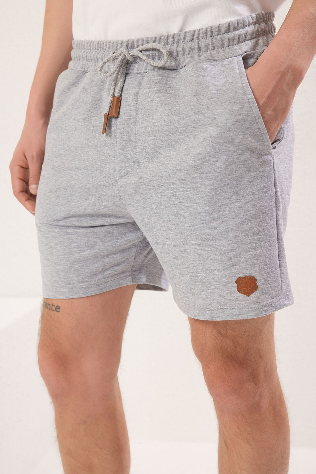TRENDYOL MAN Lacivert-Gri Melanj 2li Regular/Normal Kesim Deri Etiketli Sort & Bermuda TMNSS25SR00041 - Trendyolmilla фото 3