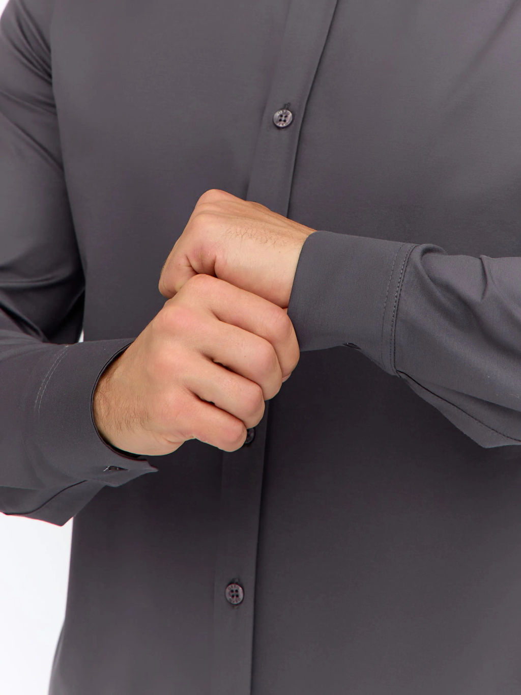 Рубашка трикотажная мужская GREG SK330/137/0375/ZN/1p STRETCH фото 2