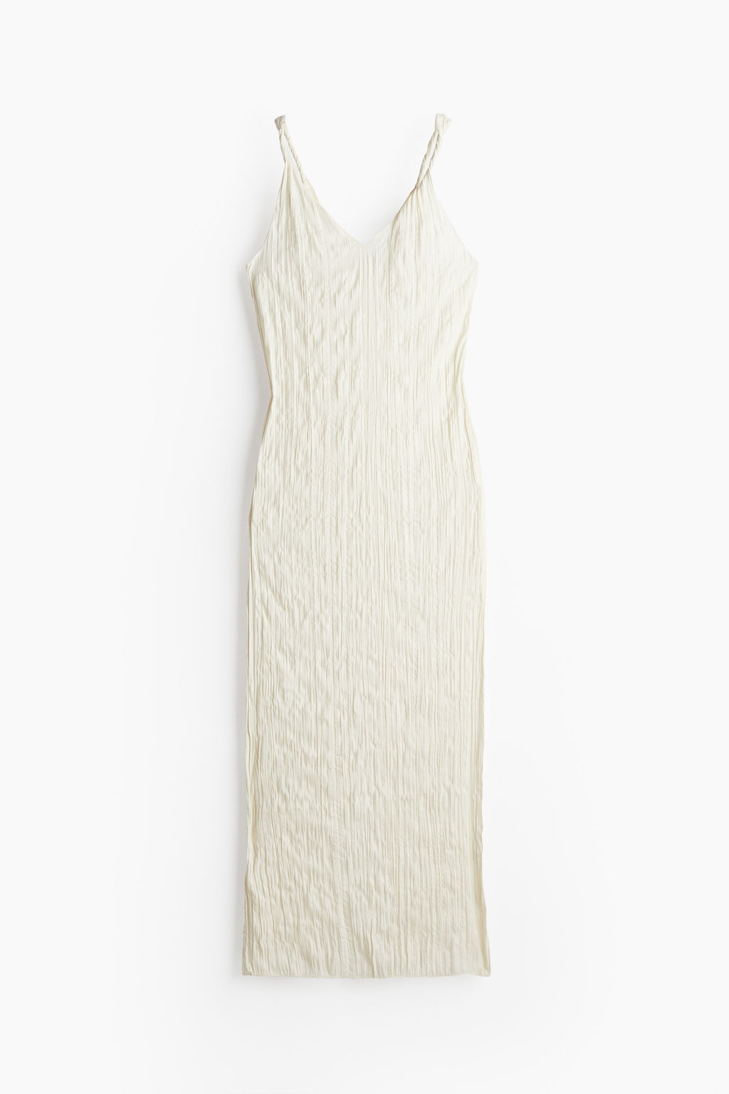 Vestido de saten arrugado con detalle girado - H&m фото 8
