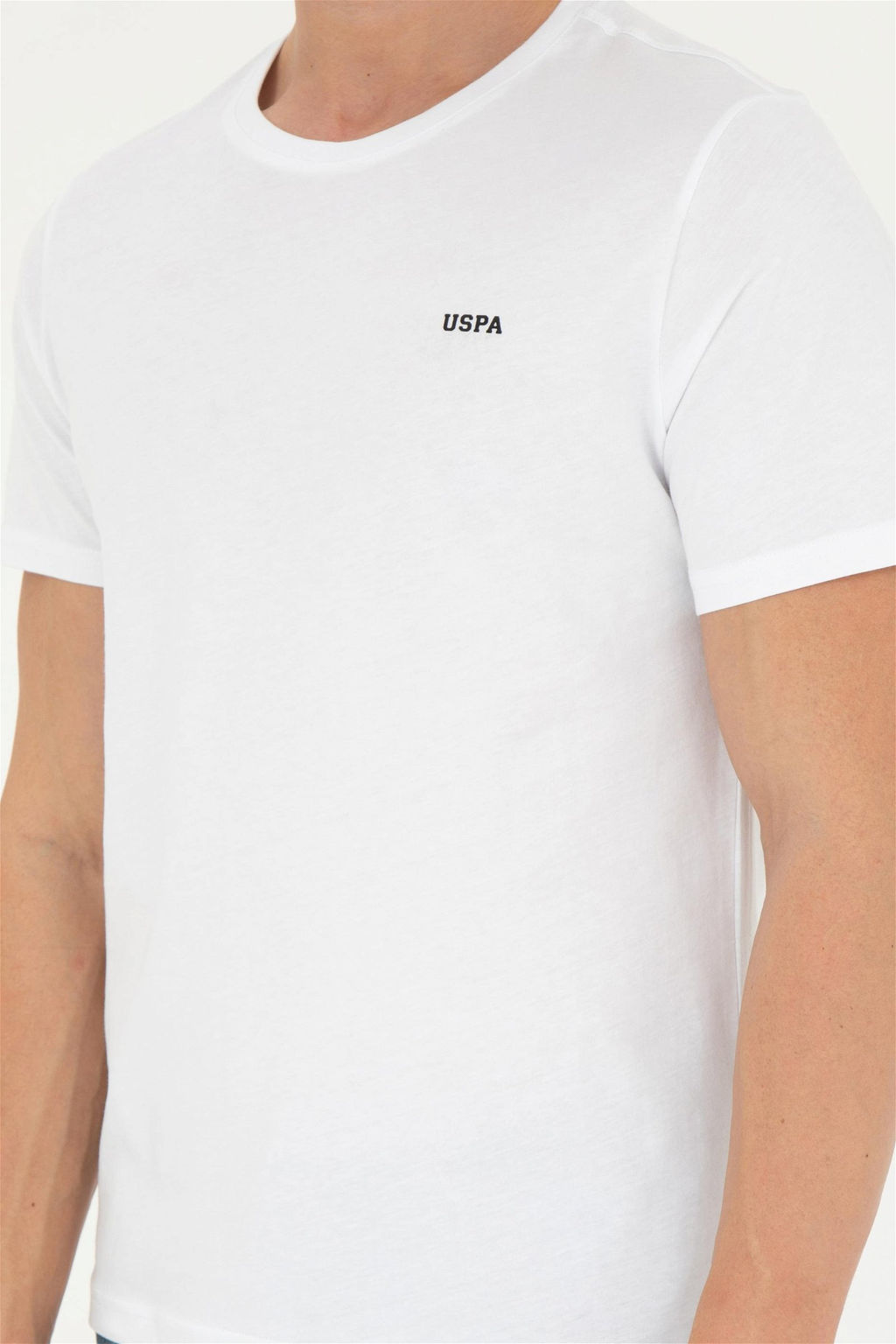 Мужская белая базовая футболка - U.s. polo assn фото 6