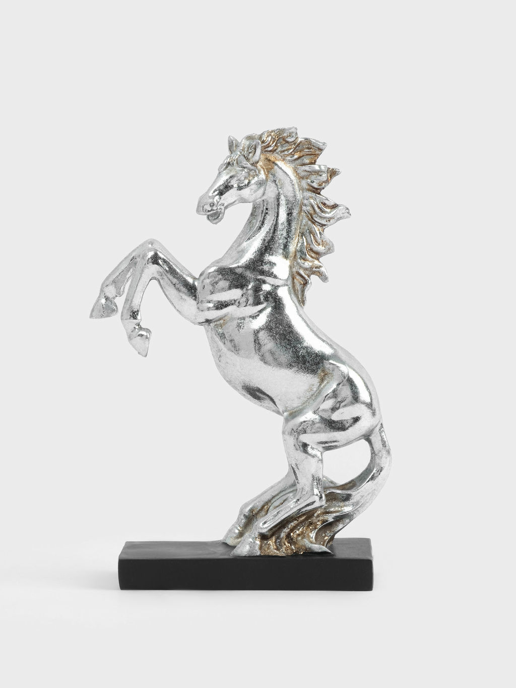 Статуэтка, 15 см, полирезин, серебристая, Конь на дыбах, Horse - Anna lafarg фото 6