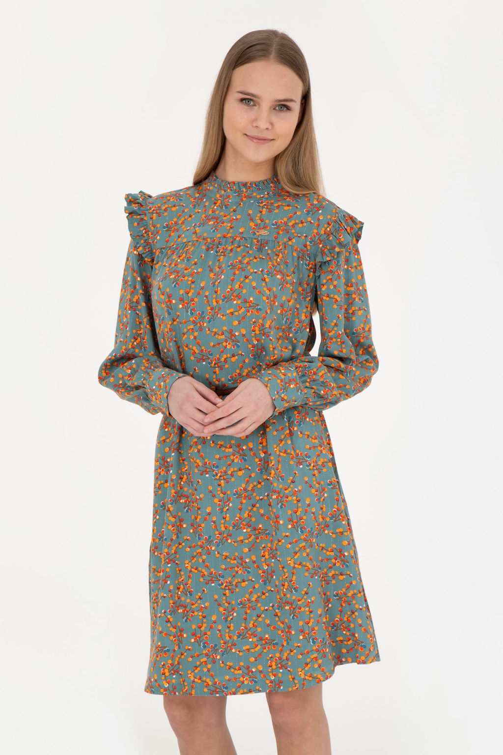 Женское мятное тканое платье Неожиданная скидка в корзине - U.s. polo assn фото 2