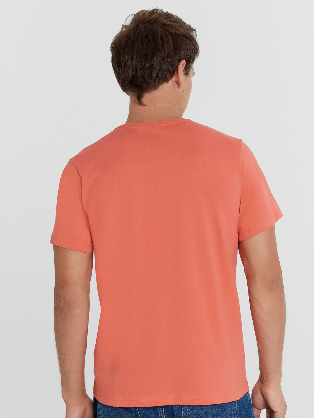Футболка мужская в кораллово-красном цвете коралл 111876 - Mark formelle фото 4