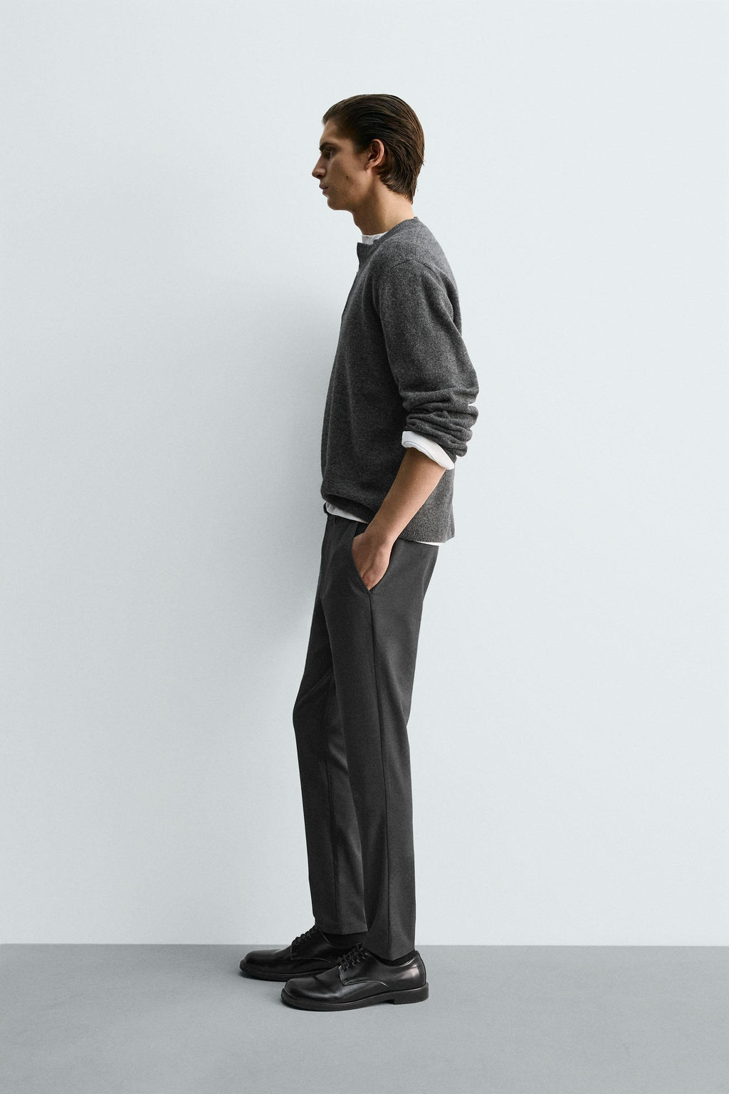 SLIM FIT COMFORT TROUSERS - Zara фото 27