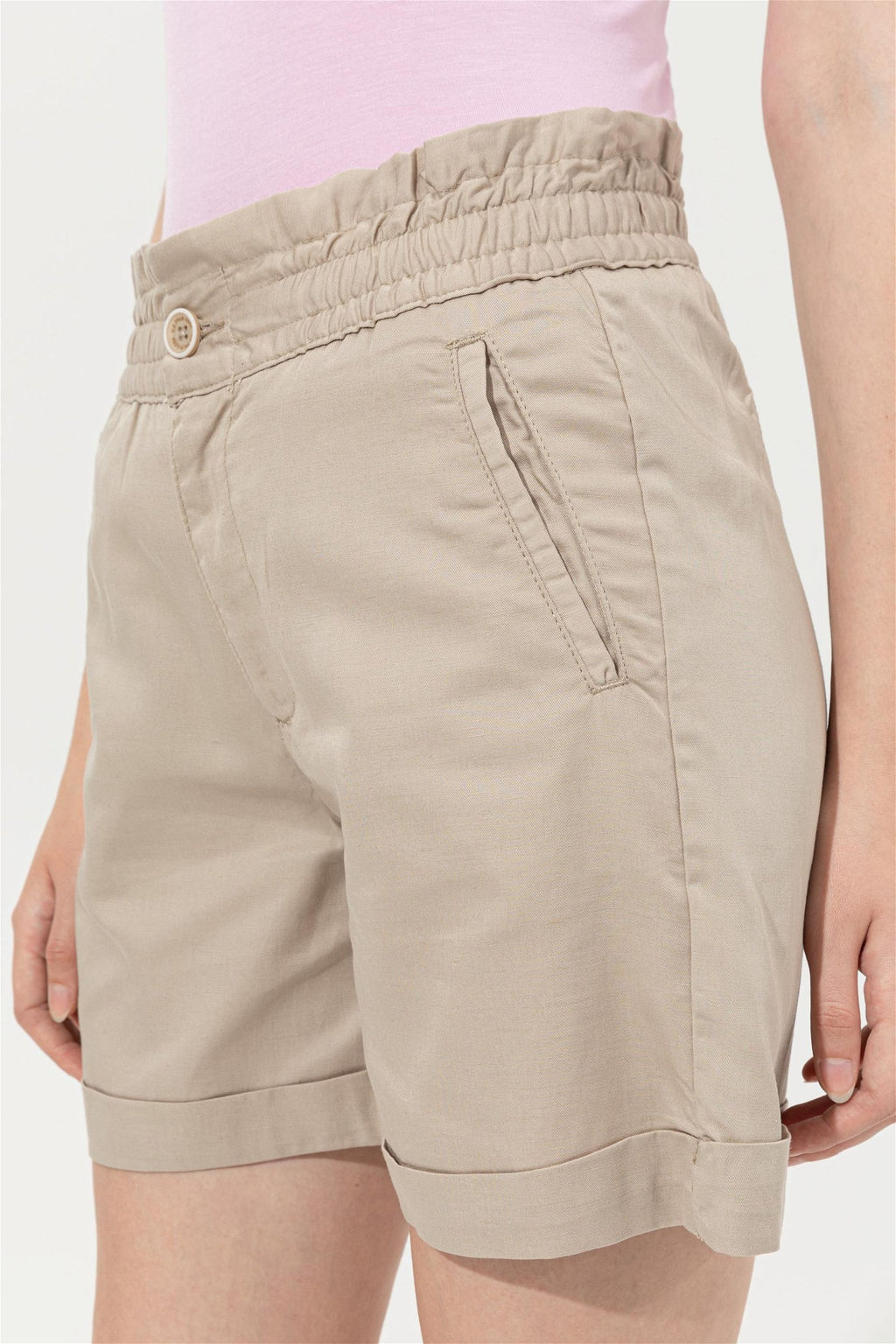 U. S. Polo Assn Женские тканые бермуды цвета хаки Капри - U.s. polo assn фото 6