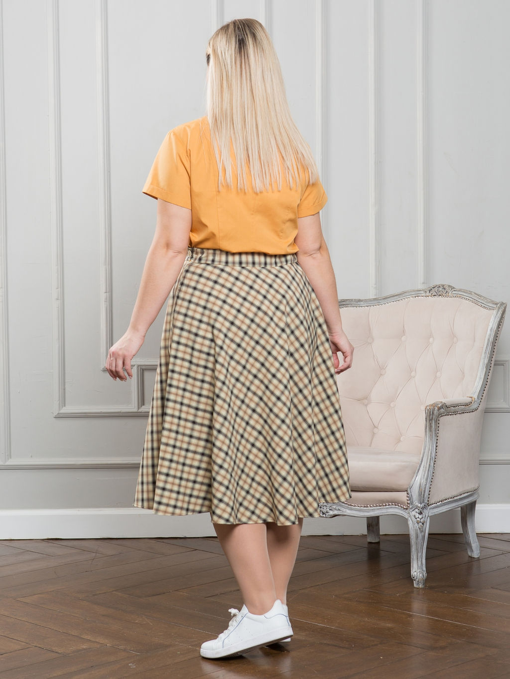 Юбка 1324 цветная клетка - Novita фото 6