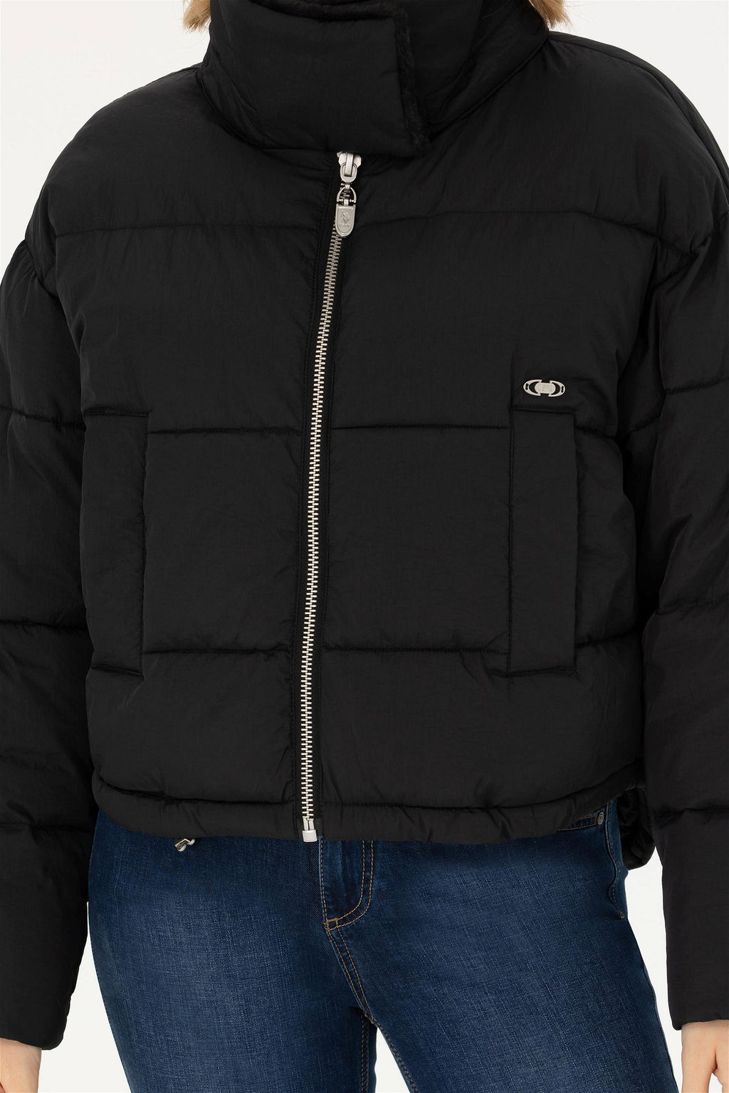 U. S. Polo Assn Женское черное пальто - U.s. polo assn фото 6