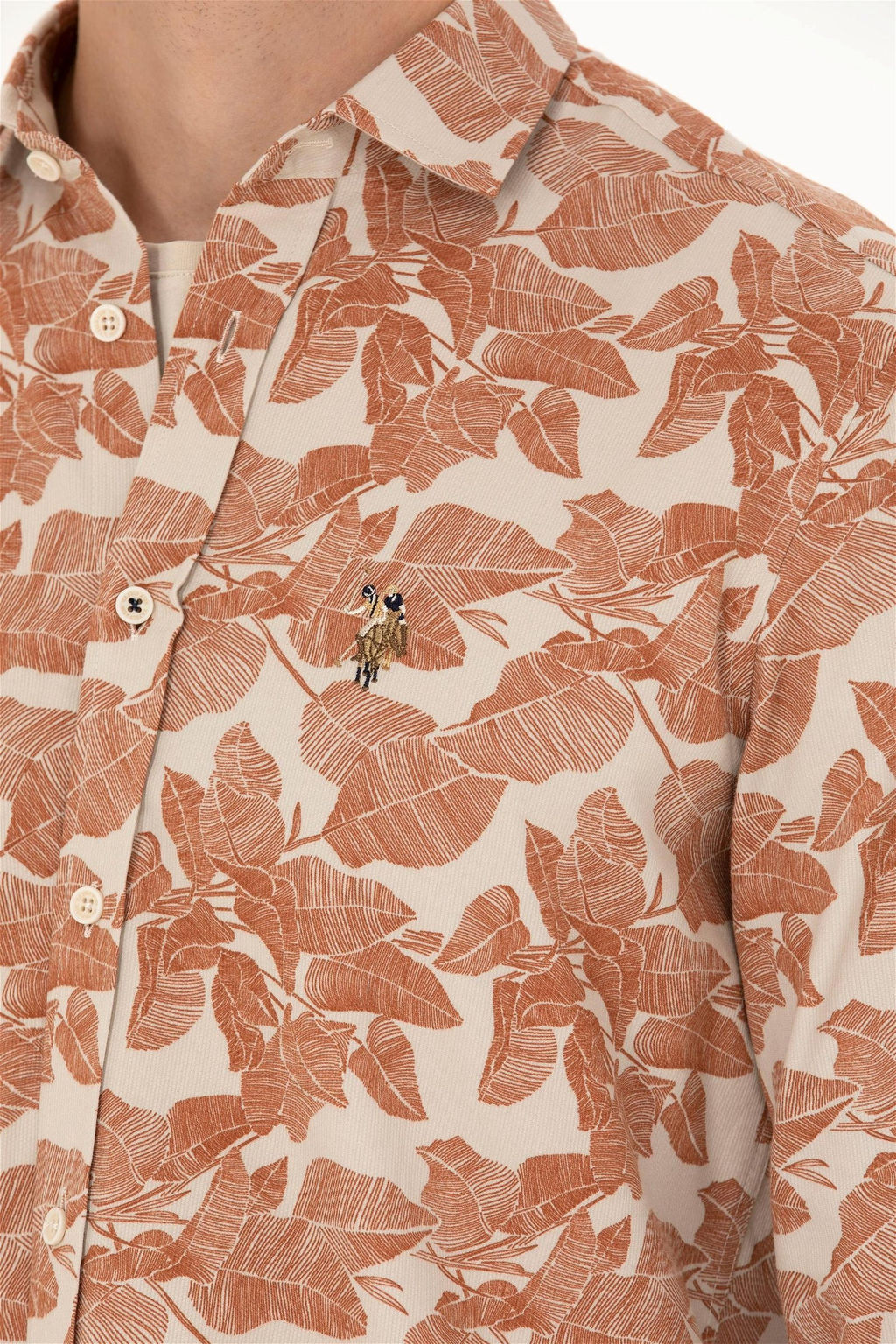 U. S. Polo Assn Мужская рубашка с длинным рукавом Stone - U.s. polo assn фото 14