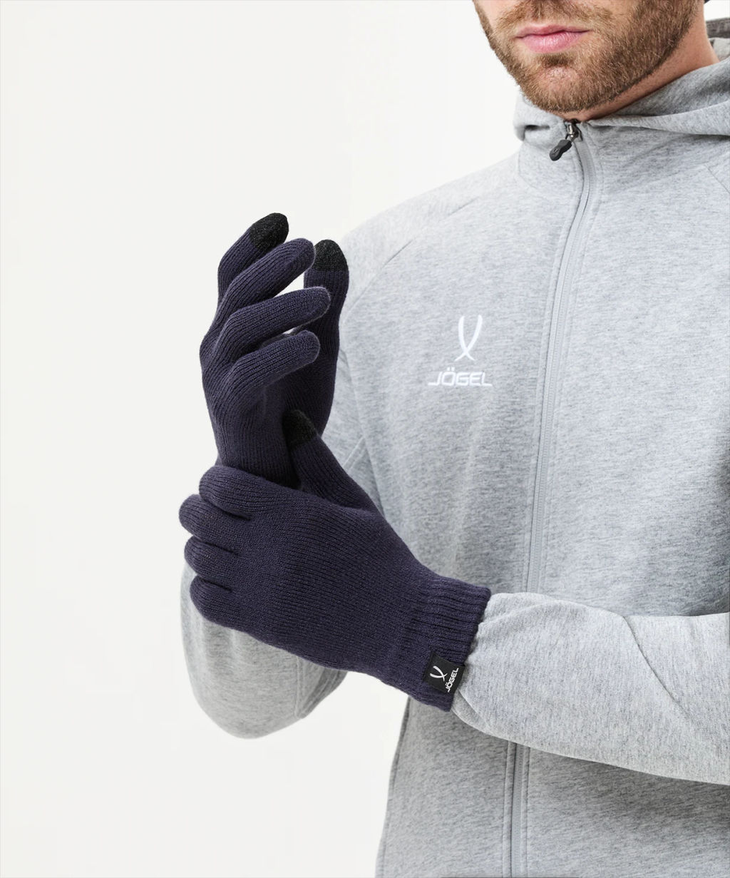 Перчатки JOGEL ESSENTIAL Team Knitted Gloves, темно-синий  фото 4