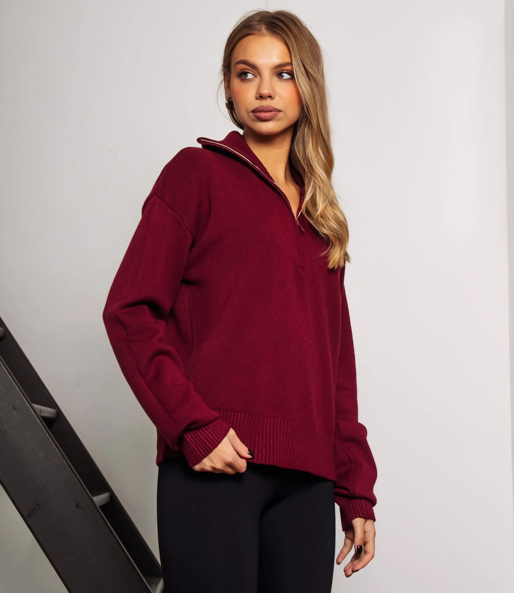 Джемпер #КТ888 (7), бордовый - Dommod фото 2