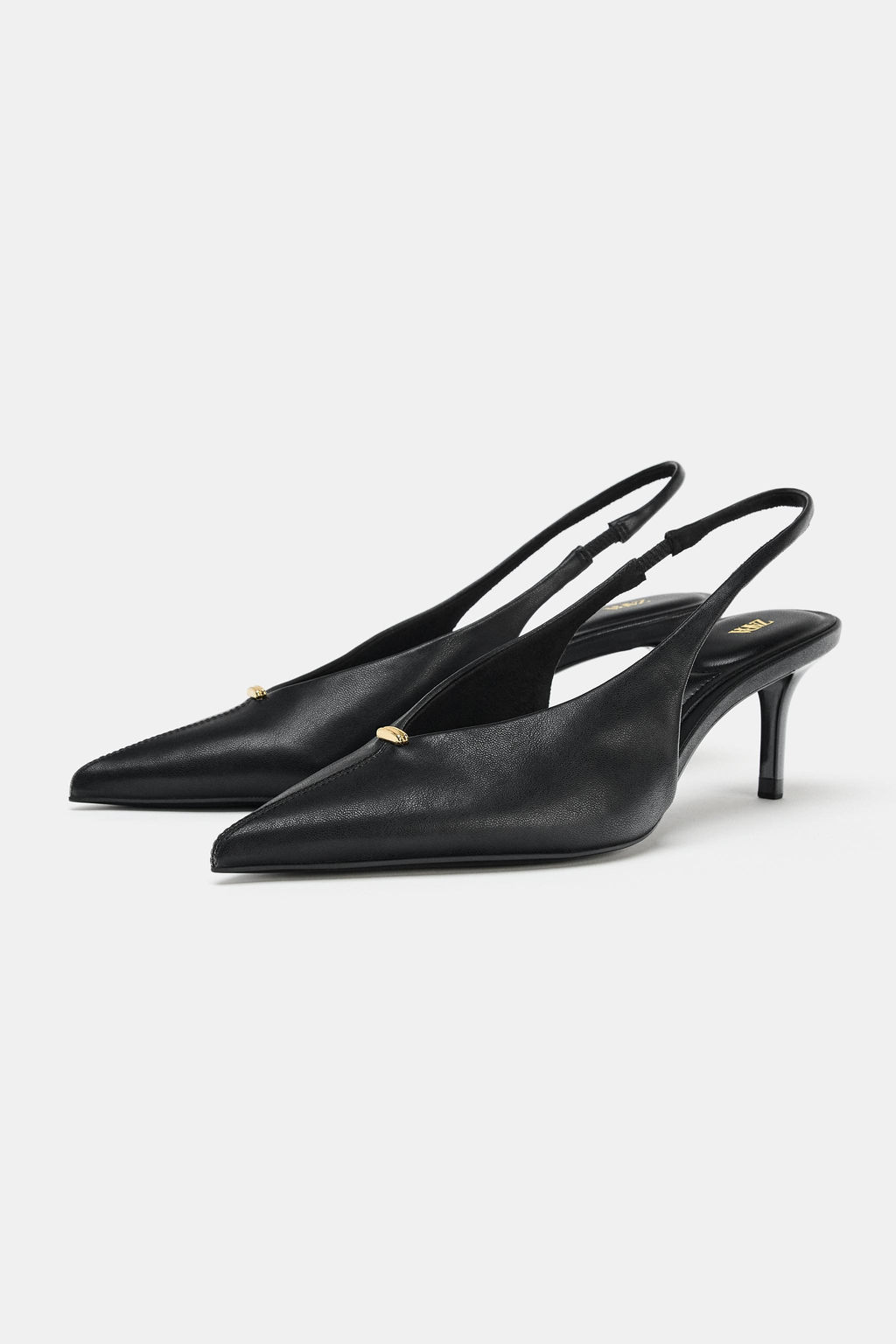 HEELED SLINGBACK SHOES - Zara фото 5