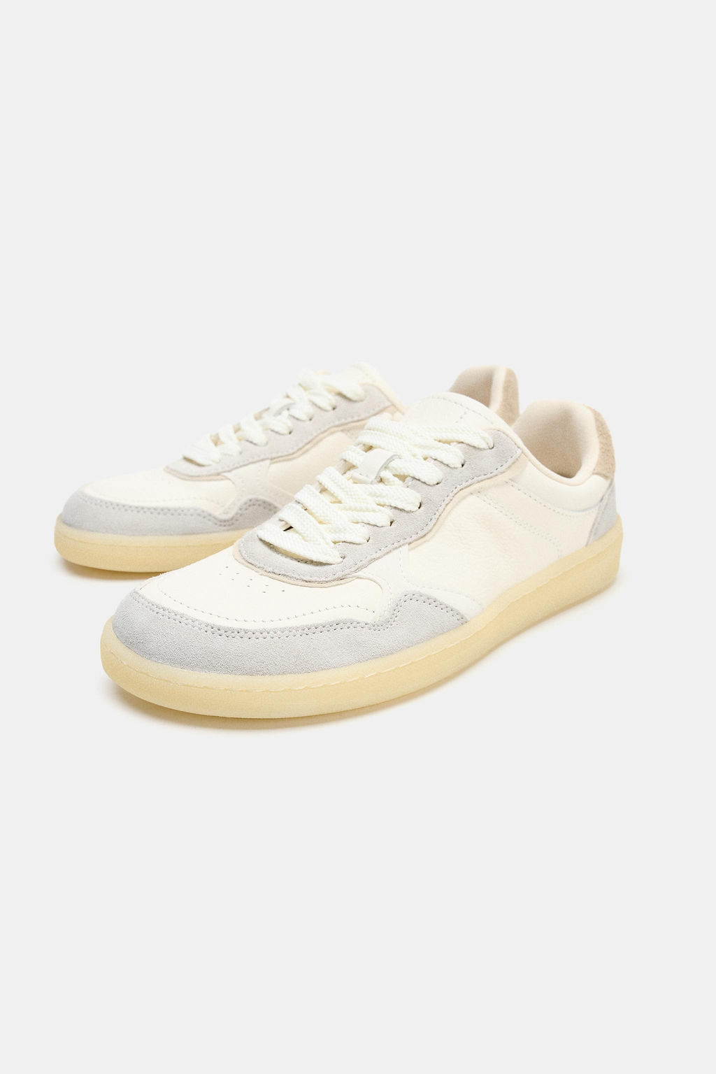 ZAPATILLAS PIEL COMBINADA BAREFOOT / Blanco Crudo - Zara фото 6